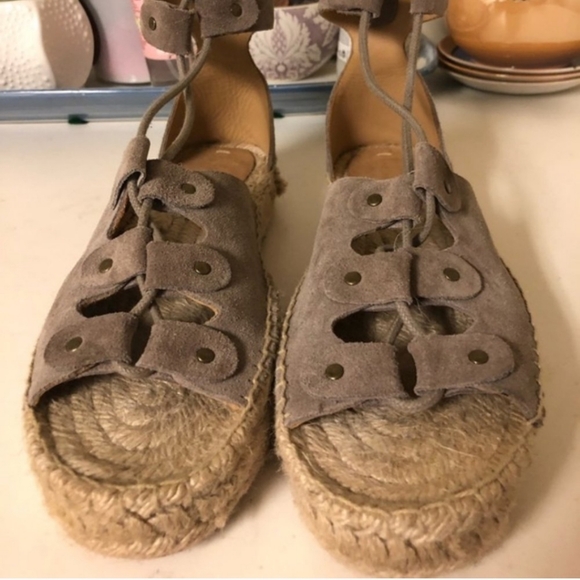 Soludos Strappy Espadrilles - Taupe - Picture 2 of 3